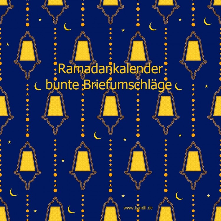 Ramadankalender „bunte Briefumschläge“